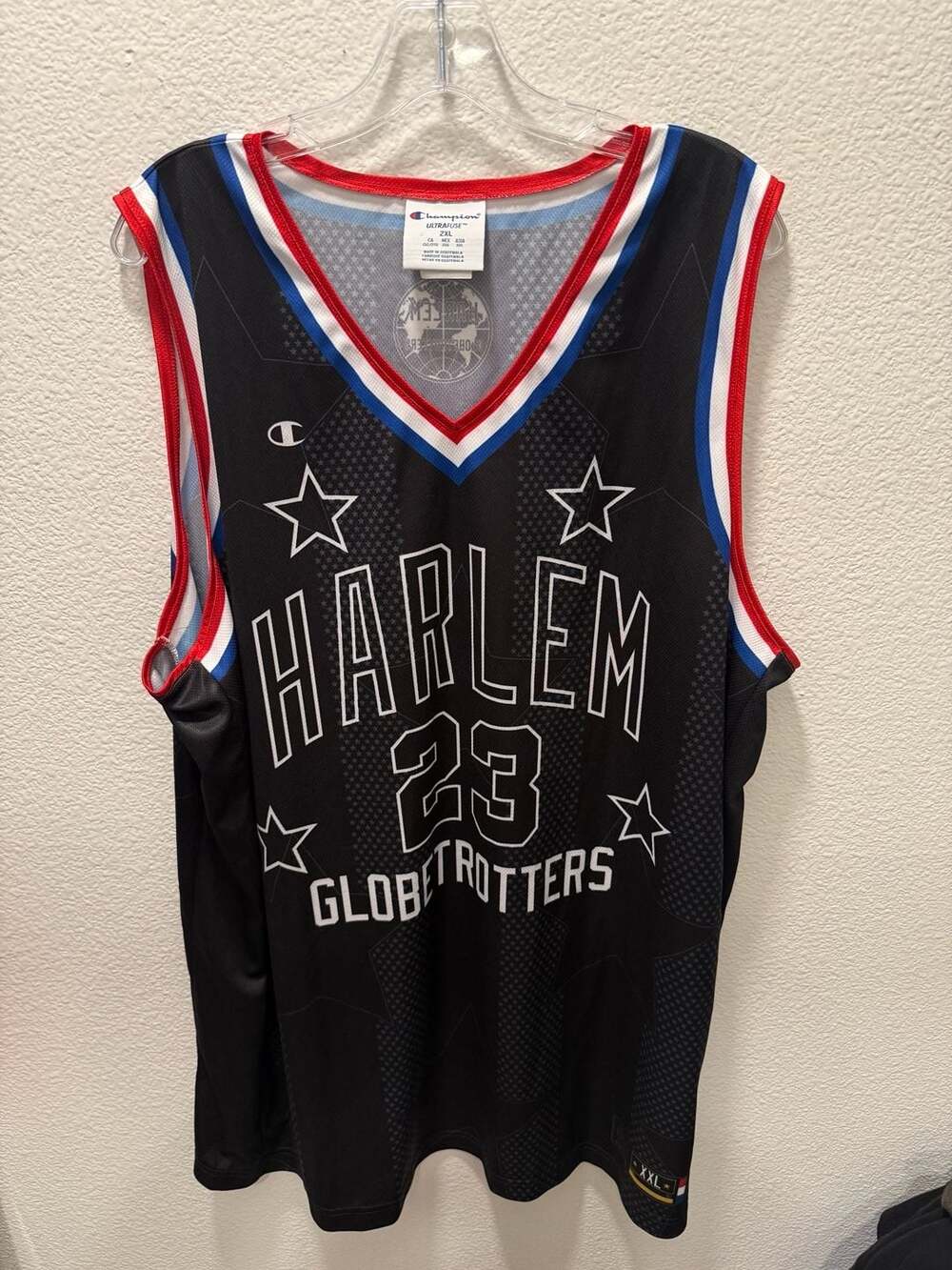 Champion Harlem Globetrotters Thunder 23 Black Replica Jersey XXL